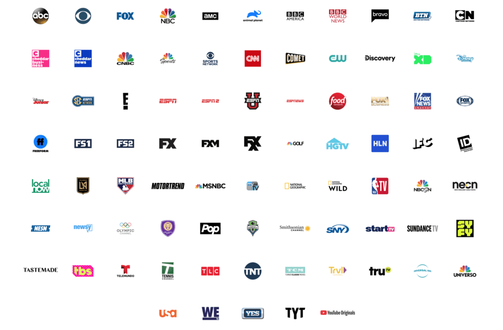 spectrum tv stream list of channels